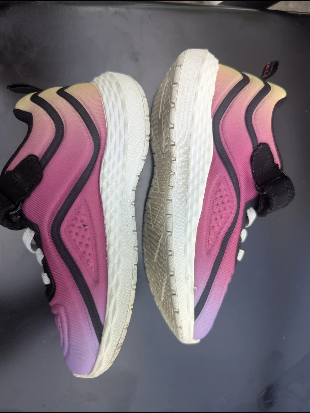 Carter's Pink to Lavender Gradient Kids Sneakers with Black Trim